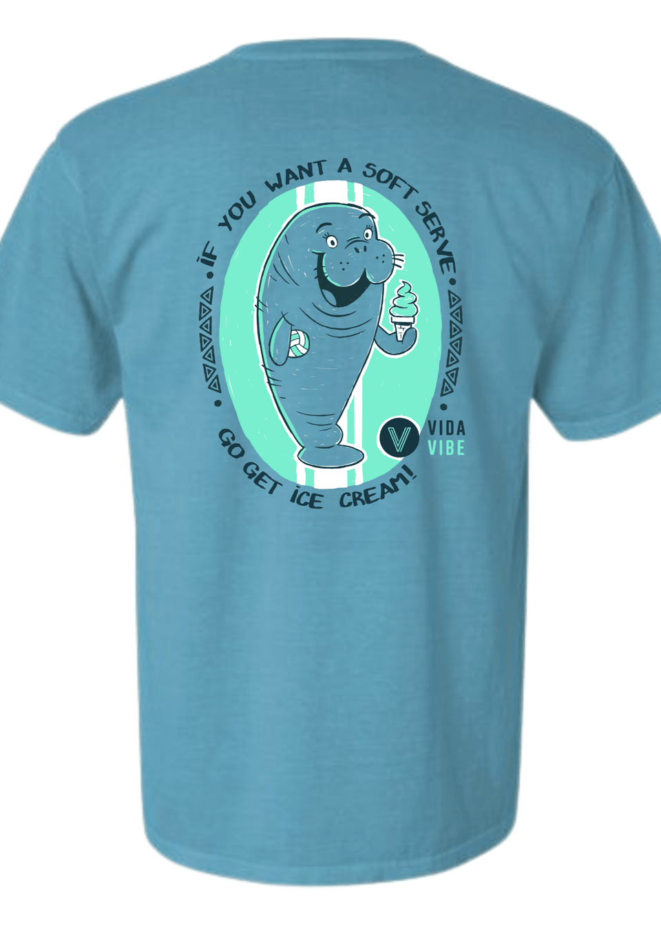 Soft Serve Volleyball Manatee Tee